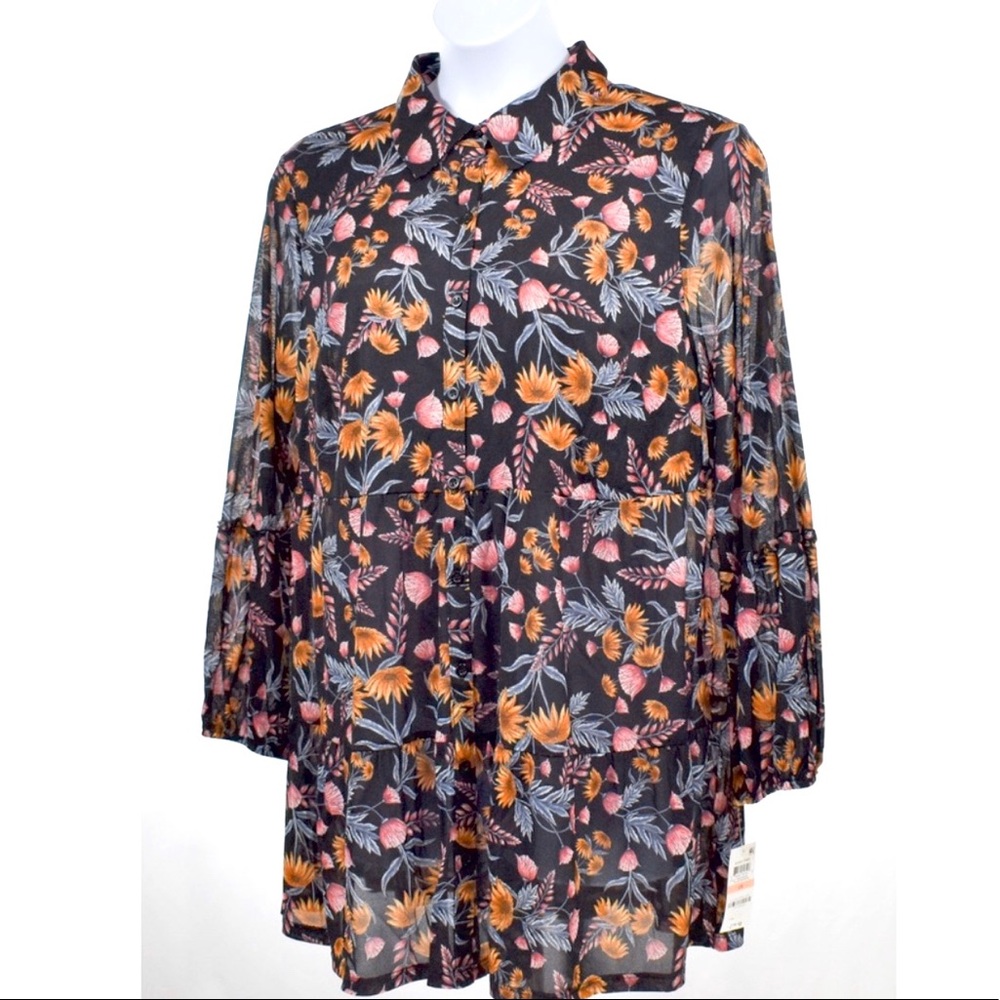 Style & Co Boho Button Shirt